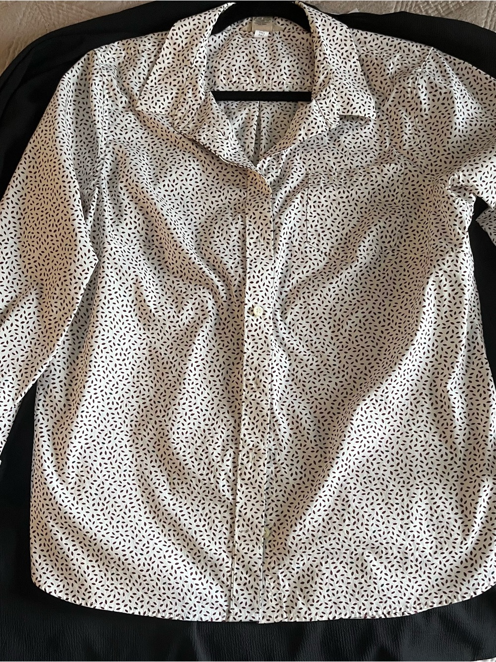 Duluth Trading Co Cotton Lycra Wrinkle Resistant Button Down Shirt L